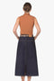 A-line Stretch Denim Maxi skirt