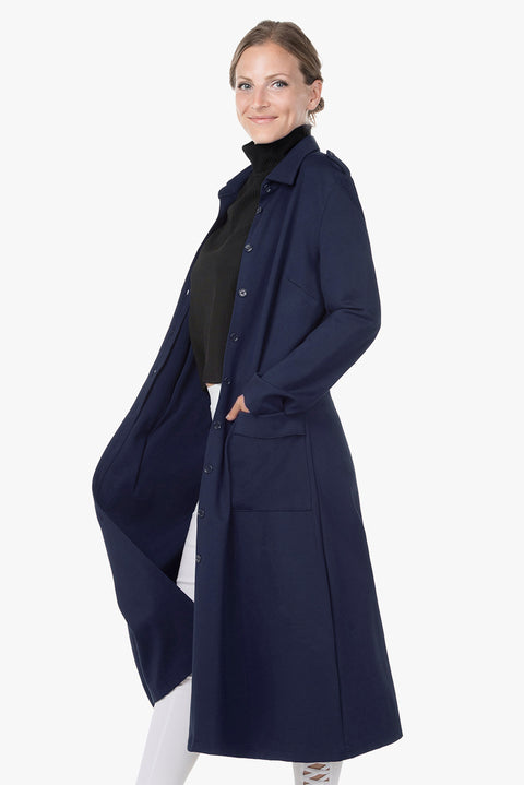 Stretch Dress-Coat - Navy