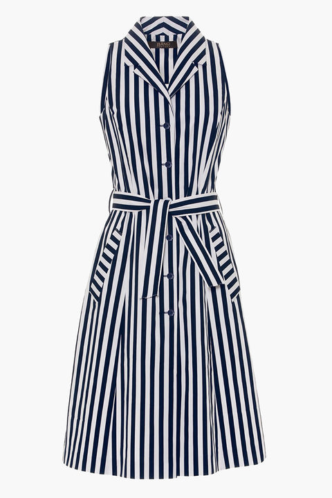 Striped Dress - made from stretch cotton